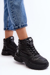 Damskie Botki Trapery Na Grubej Podeszwie Lee Cooper LCJ-23-44-1973L Czarne