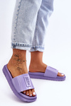 Damskie Klapki Big Star JJ274A304 Fioletowe