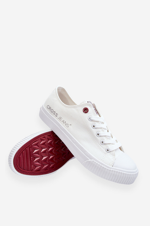 Męskie Trampki Cross Jeans LL1R4021 Białe