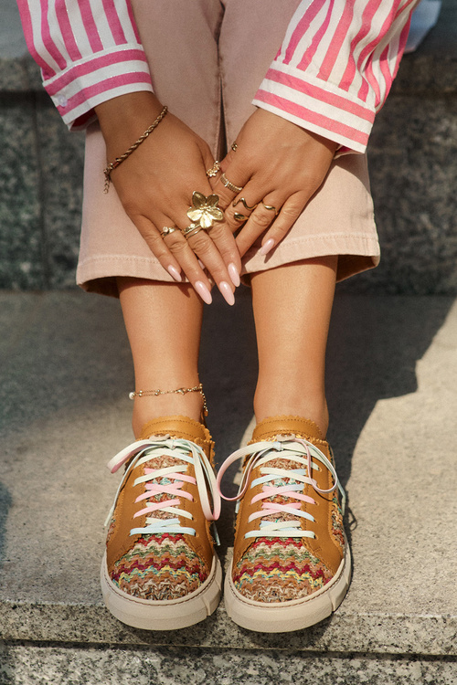 Damskie Skórzane Półbuty Maciejka 05850-29 Multikolor