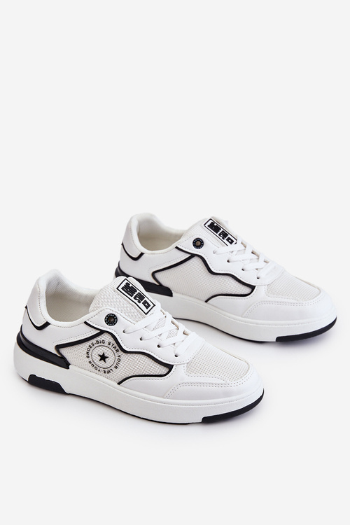 Damskie Sportowe Buty Big Star LL274440 Biało-Czarne