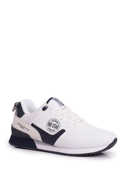 Sportowe Męskie Buty Big Star Białe FF174204