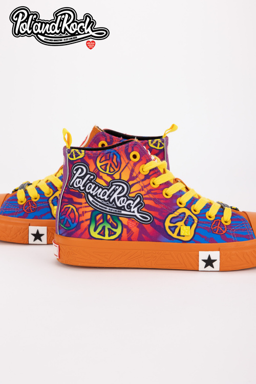 Trampki Pol'and'Rock Festival X Big Star SS174502 Pomarańczowe