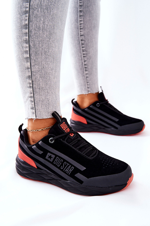 Skórzane Buty Sportowe Big Star II274460 Czarne