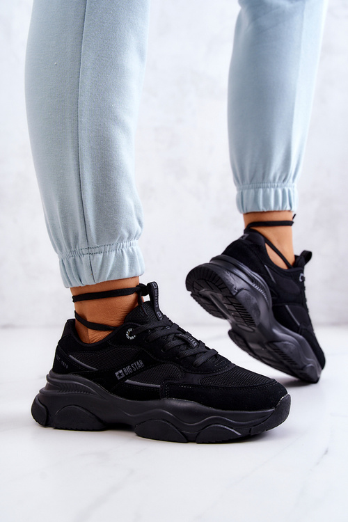 Damskie Sneakersy Buty Sportowe Big Star JJ274578 Czarne