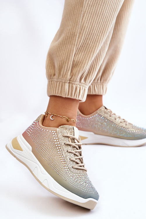 Damskie Sneakersy Z Cyrkoniami Multikolor Raiden
