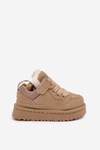 Dziecięce Sneakersy Ocieplane Futerkiem Beżowe Mireen