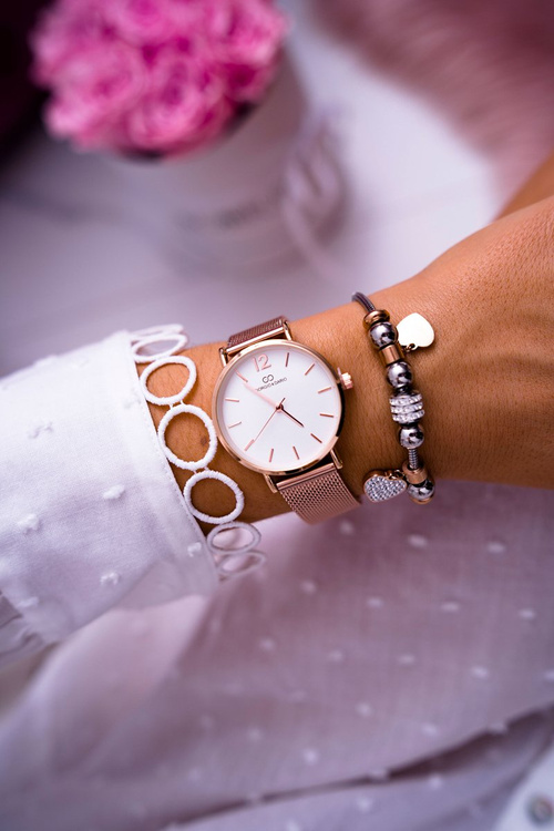 Damski Zegarek Giorgio & Dario Miedziany Evera