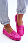 Damskie Zamszowe Mokasyny Różowe Lenvie