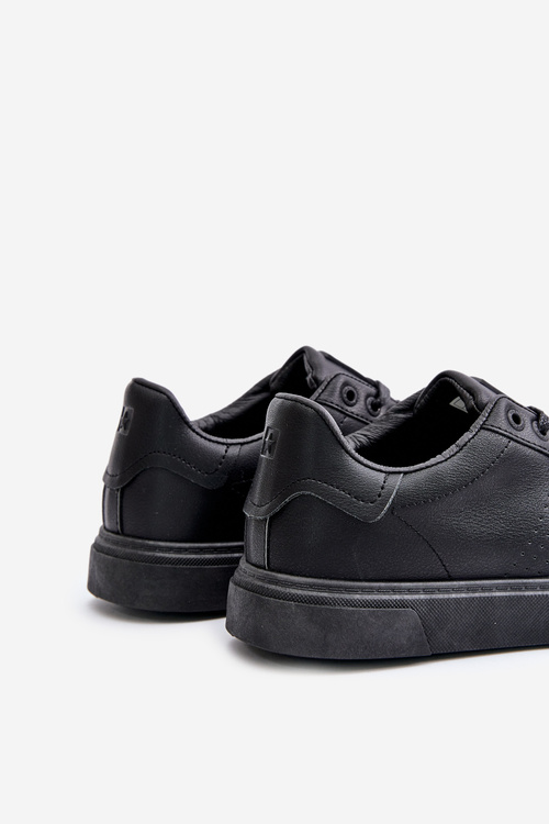 Trampki Sneakersy Męskie Z Eko Skóry Big Star OO174117 Czarne