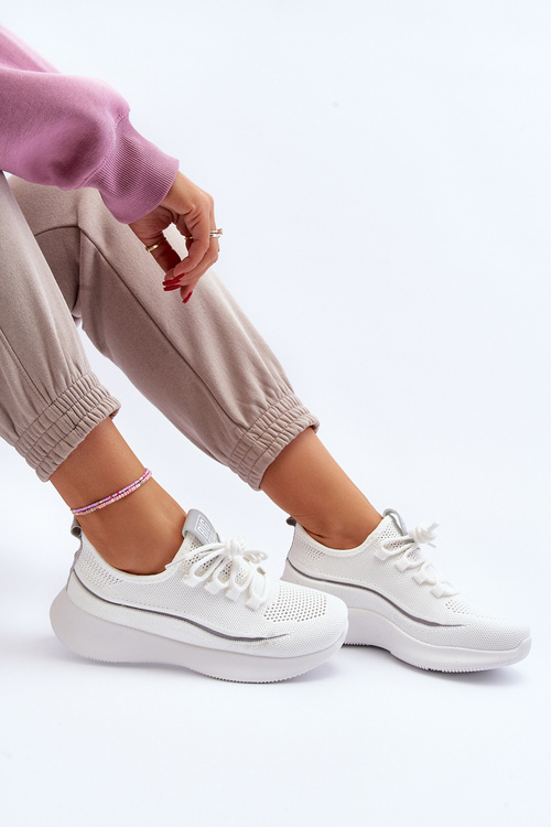 Damskie Buty Sportowe Big Star NN274662 Białe