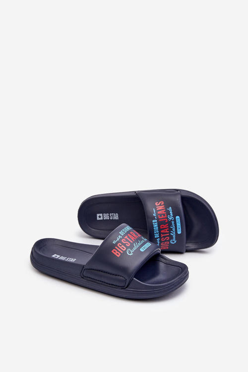 Piankowe Klapki Dziecięce Big Star NN374516 Granatowe