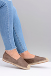 Lu Boo Zamszowe Lniane Espadryle Slip On Ramen
