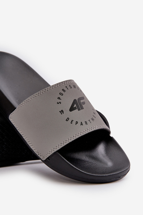 Męskie Klapki 4FMM00FFLIM046-25S Szare