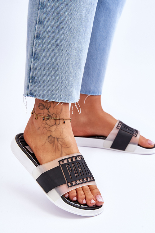 Damskie Sportowe Klapki Czarne Sunrise