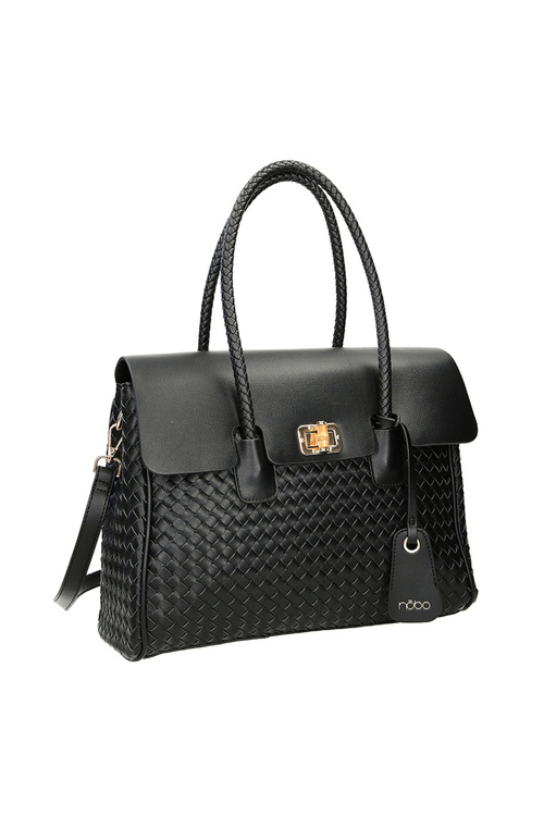 Duża Torebka Na Ramię Nobo M0870-C020 Czarna