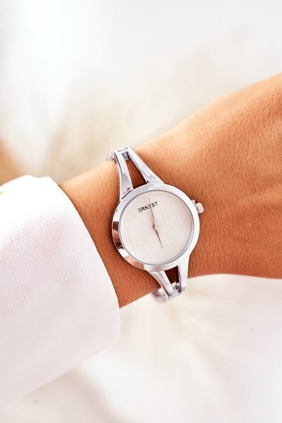 Mały Zegarek Na Bransolecie ERNEST Srebrny