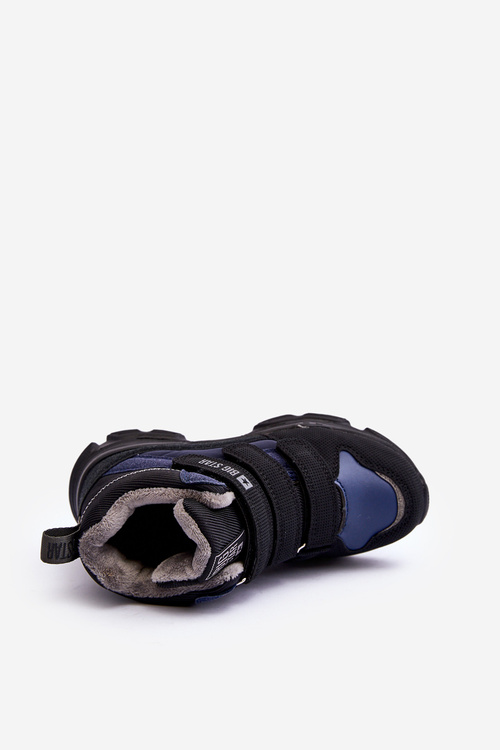 Dziecięce Śniegowce Trapery Ocieplane Granatowe Big Star MM374172