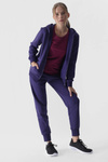 Bluza Damska Dresowa Z Kapturem Rozpinana Bawełniana 4F Granatowa 4FWMM00TSWSF1467-31S