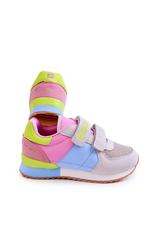 Dziecięce Sportowe Buty Memory Foam Big Star JJ374252 Różowo-Niebieskie