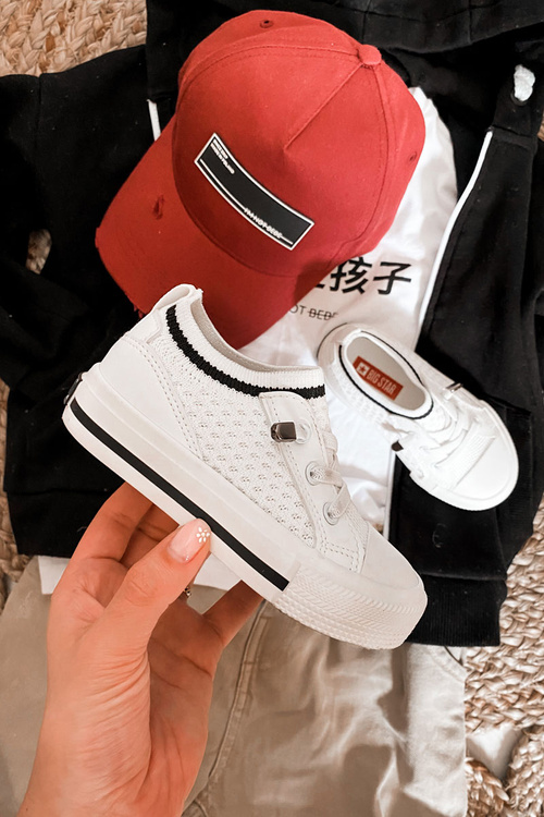 Dziecięce Wsuwane Trampki Big Star JJ374391 Białe