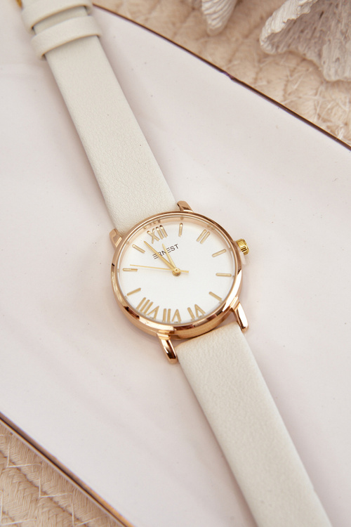 Damski Biały Zegarek Ernest E97316