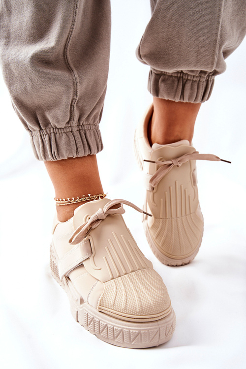 Damskie Sportowe Buty Sneakersy Beżowe Dreams
