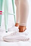 Damskie Sportowe Buty Materiałowe Białe Lenney