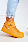 Damskie Wysokie Trampki Big Star FF274581 Żółte