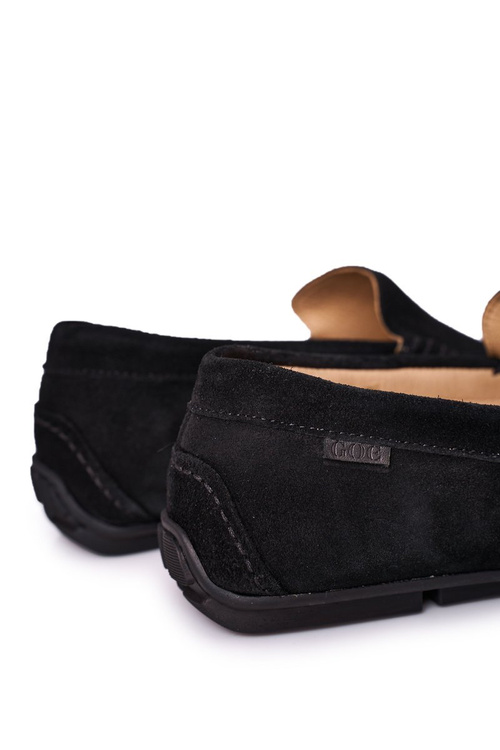 Zamszowe Casualowe Mokasyny GOE HH1N4080 Czarne