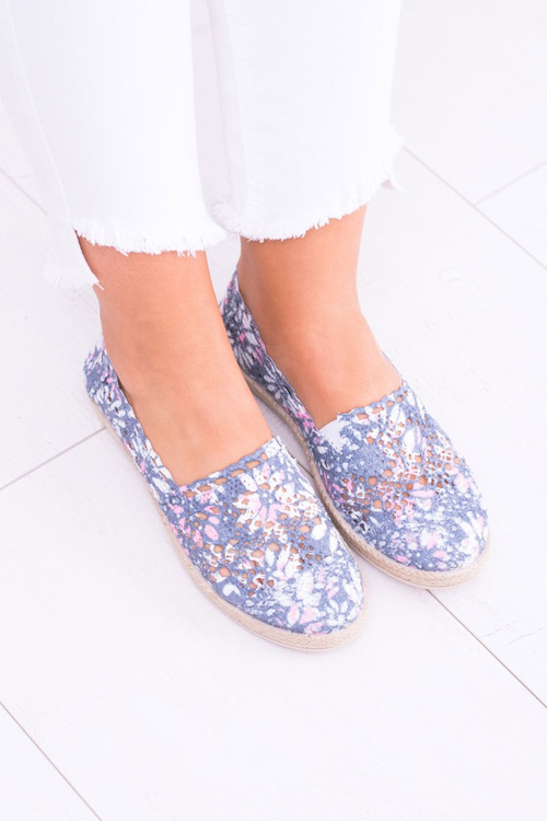 Lekkie Szare Espadryle Damskie Tenisówki Forga