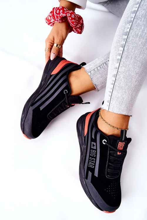 Skórzane Buty Sportowe Big Star II274460 Czarne