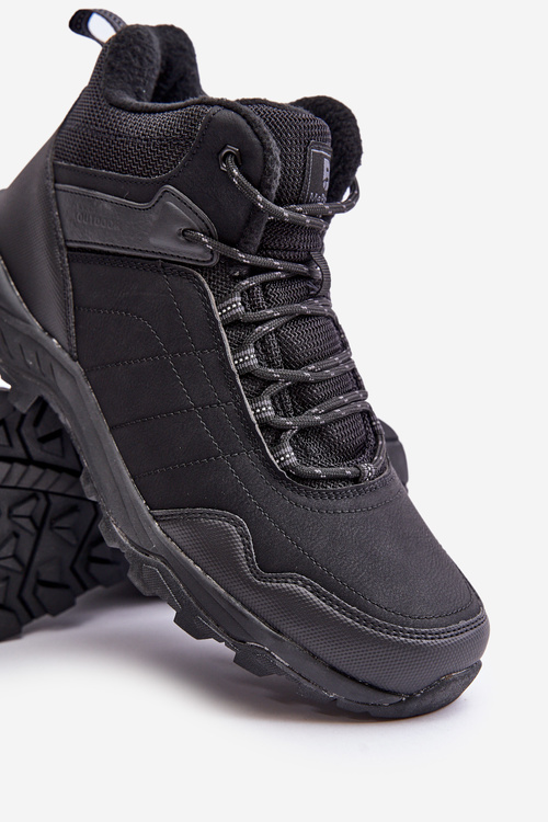 Ocieplane Lekkie Męskie Buty Trekkingowe McBraun Czarne