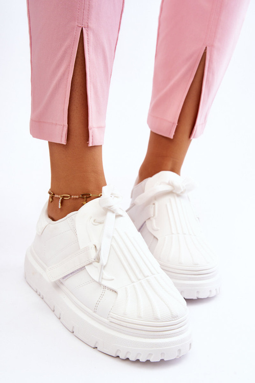 Damskie Modne Sportowe Buty Białe Genesis