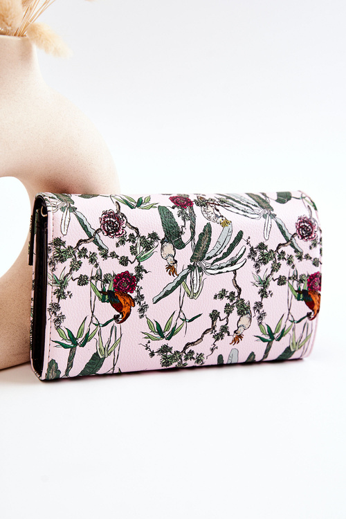 Duży Portfel Skórzany NOBO M0240-CM04 Różowy