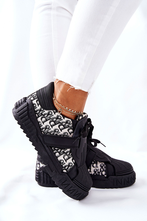 Damskie Sportowe Buty Sneakersy Czarne Dreams