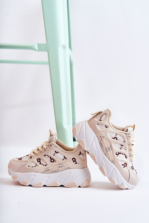 Dziecięce Buty Sportowe Beżowe Dalia