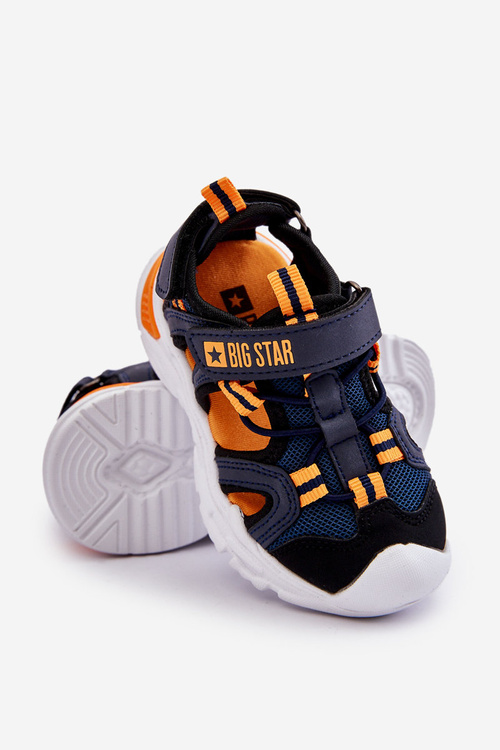 Dziecięce Lekkie Sandałki Big Star LL374212 Granatowe