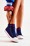 Wysokie Trampki Big Star JJ274125 Granatowe