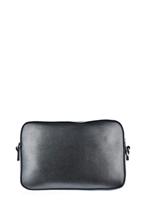 Skórzana Torebka Listonoszka Big Star KK574126 Srebrna