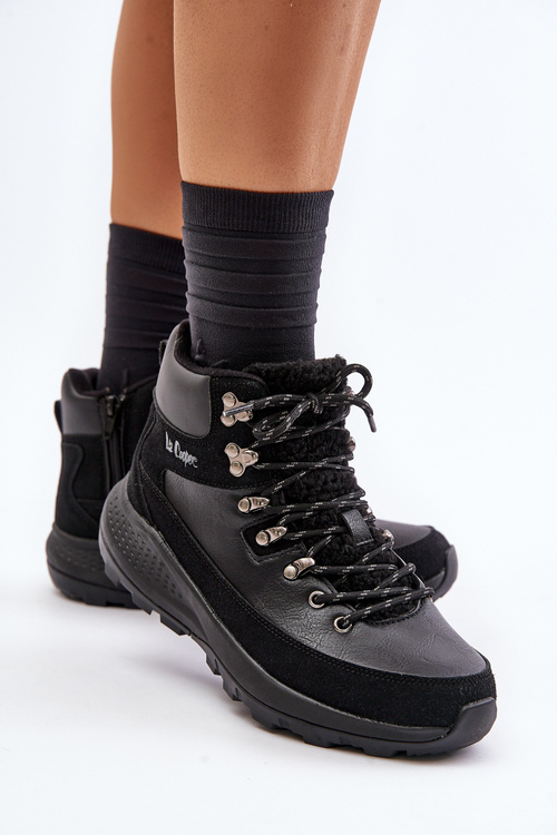 Damskie Lekkie Trapery Na Zamek Lee Cooper LCJ-24-03-3073 Czarne