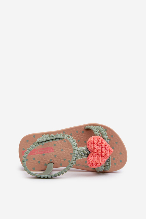 Sandałki Dziecięce Z Sercem 81997 Ipanema My First Baby Zielone