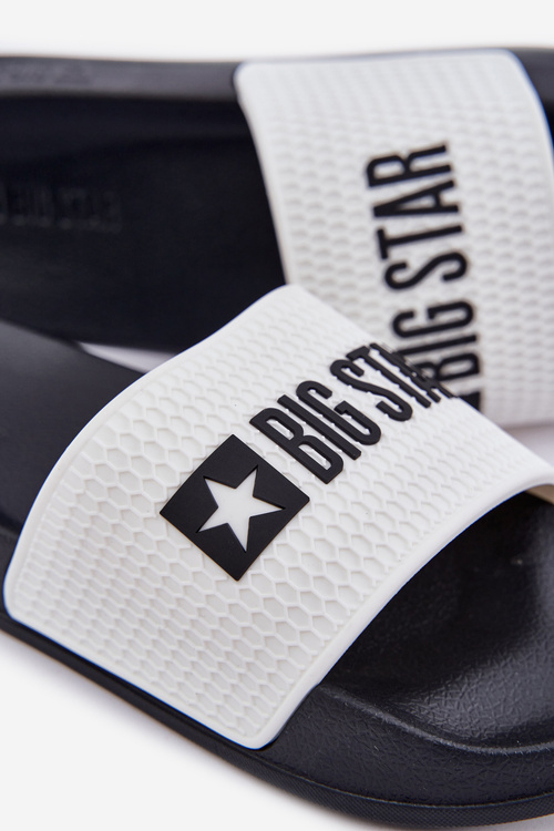 Męskie Klapki Big Star JJ174506 Białe