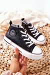 Dziecięce Wysokie Trampki BIG STAR II374003 Czarne