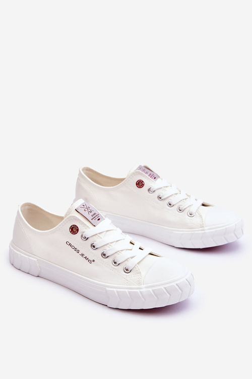 Klasyczne Damskie Trampki Cross Jeans LL2R4052 Białe
