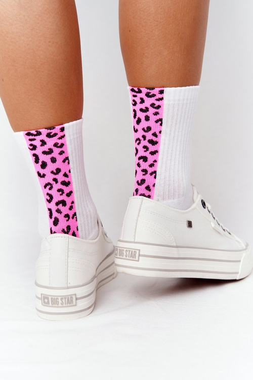 Damskie Tenisówki Na Platformie BIG STAR HH274052 Białe