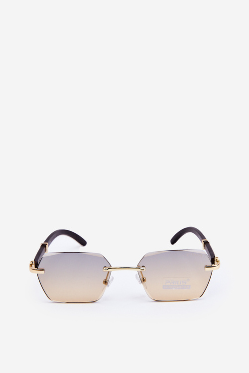 Okulary Przeciwsłoneczne Damskie UV400 Czarno-Złote