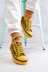 Damskie Trampki Pantera BIG STAR JJ274616 Żółte