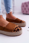 Espadryle Damskie Camel Platforma Ringer