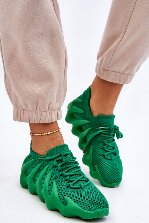 Damskie Wsuwane Sneakersy Zielone Myles